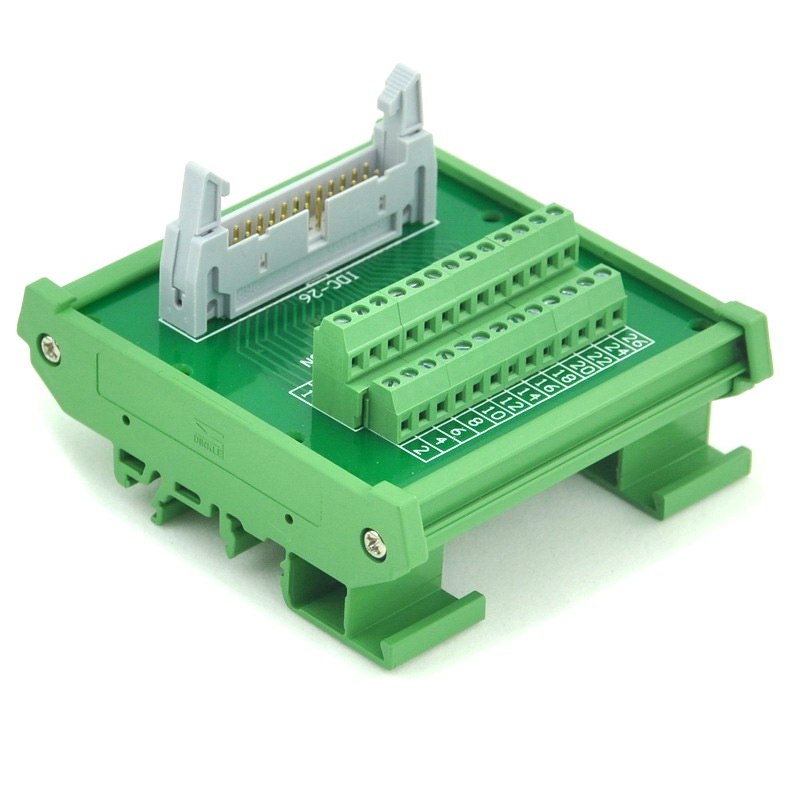 ELECTRONICSSALON IDC26 DIN Rail Mounted Interface Module, Breakout