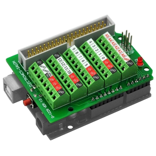 ELECTRONICSSALON Screw Terminal Block Breakout Module, For Arduino