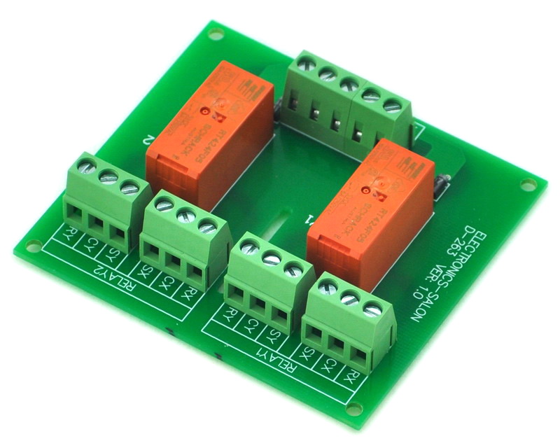 ELECTRONICS-SALON Passive Bistable/Latching 2 DPDT 8 Amp Power Relay