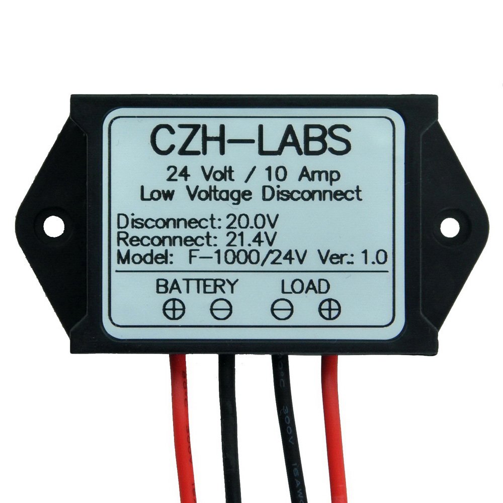 CZHLABS Low Voltage Disconnect Module LVD, 24V 10A, Protect/Prolong