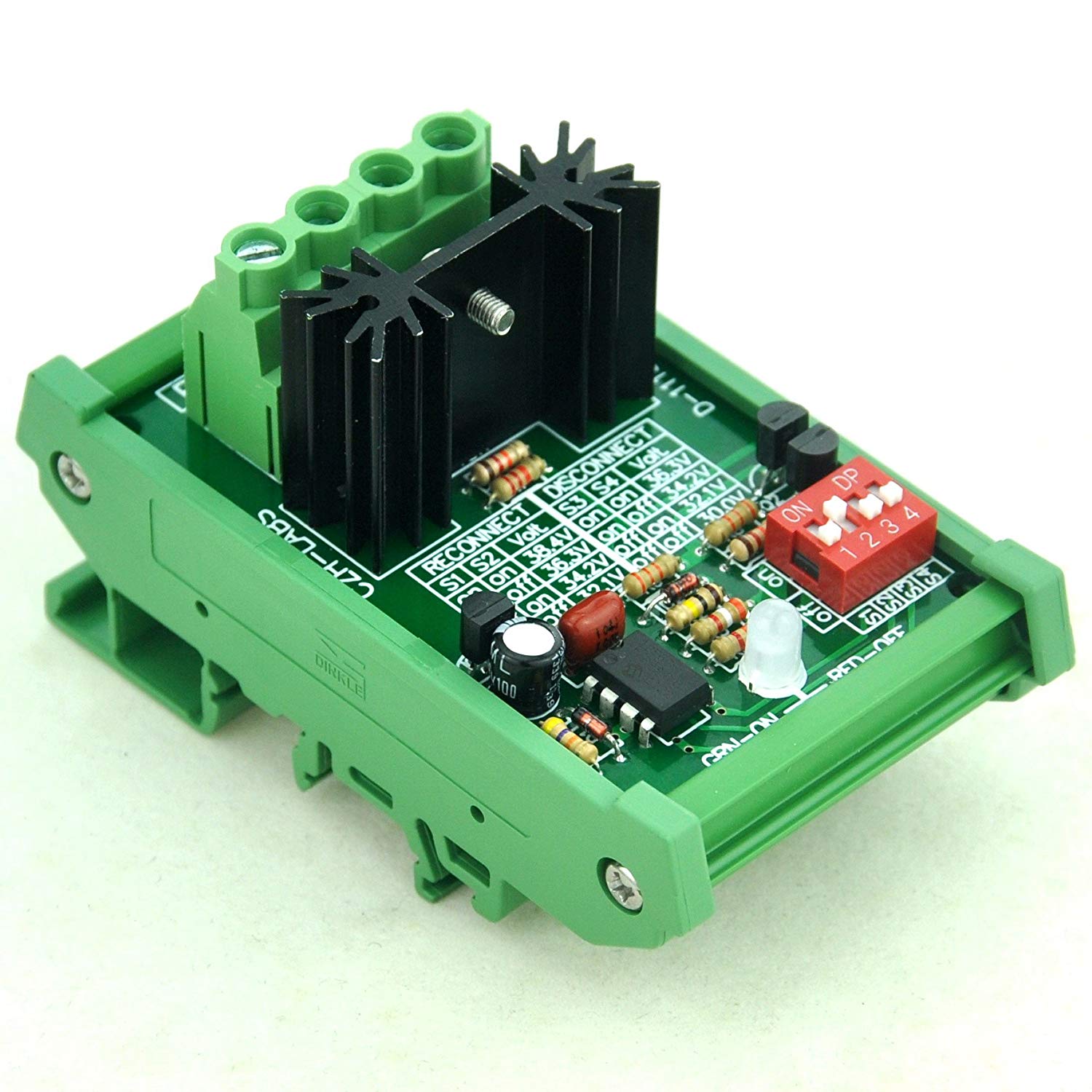Lvd Module CZH-LABS DIN Rail Mount Low Voltage Disconnect Module LVD, 36V 30A ...