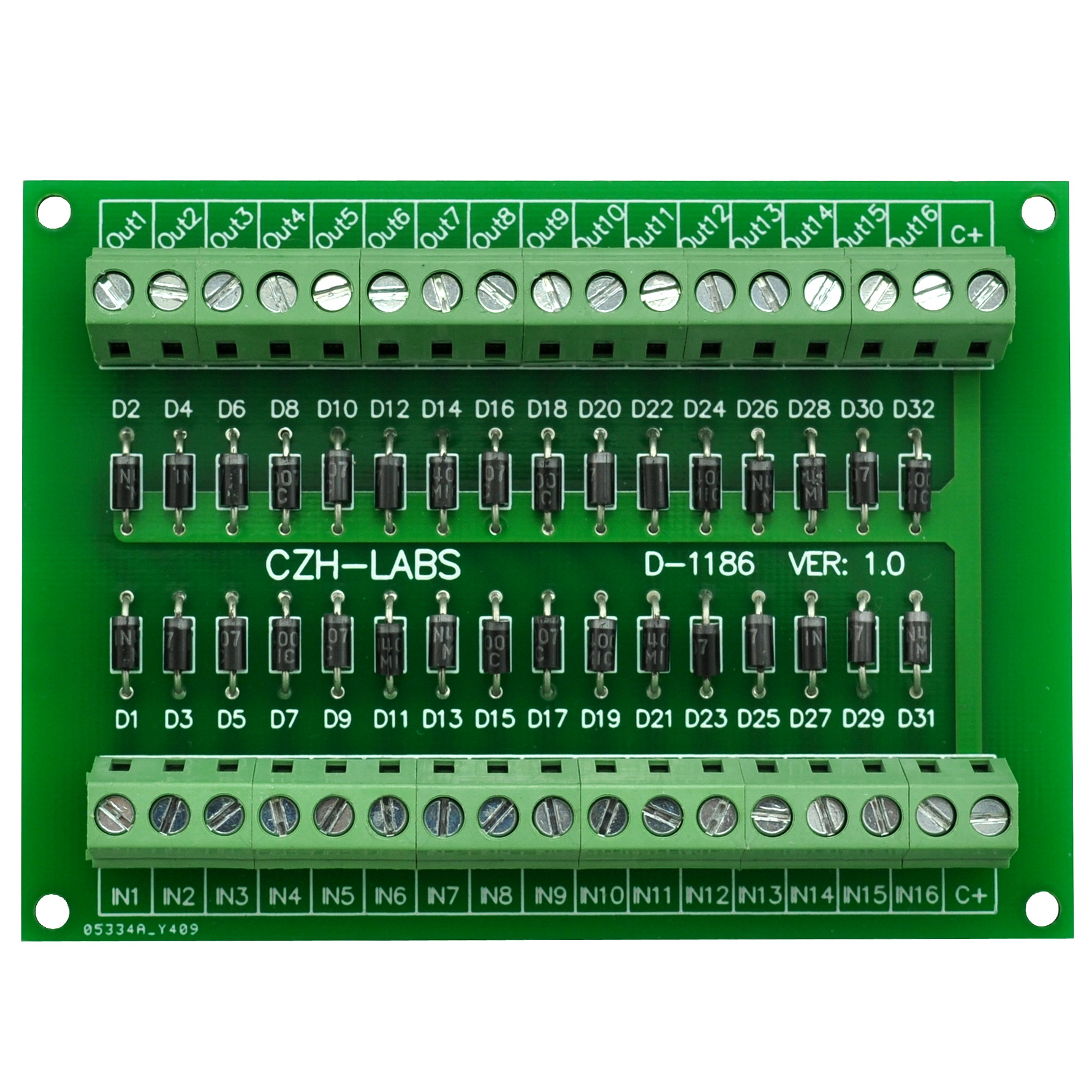 Anode Dc CZH-LABS Common Anode DC Lamp Test Module, 16 Channels.