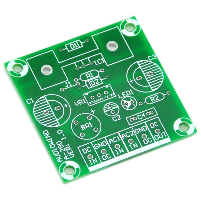 AUDIOWIND Negative Voltage Regulator PCB for LM337 7905 7906 7908 7909 7910 7912 7915 7924