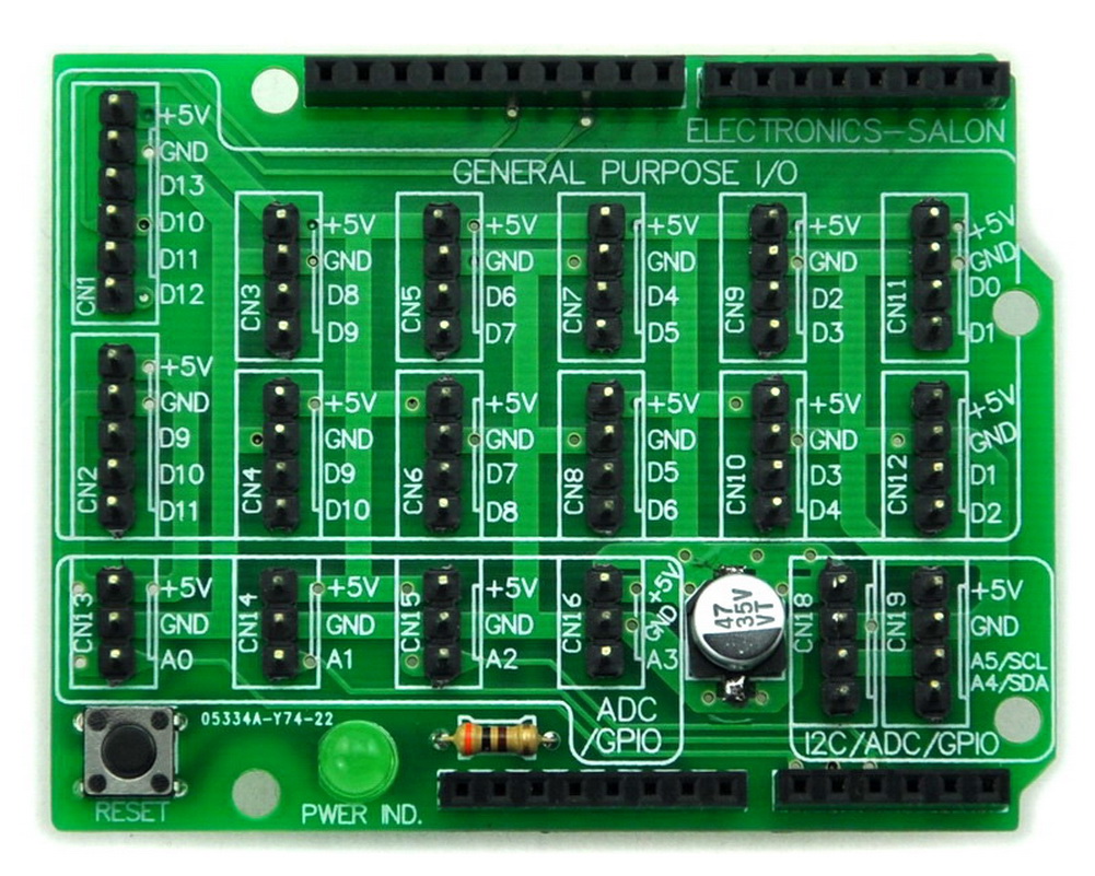 ELECTRONICS-SALON I/O Extension Board Kit for Arduino UNO DIY ...