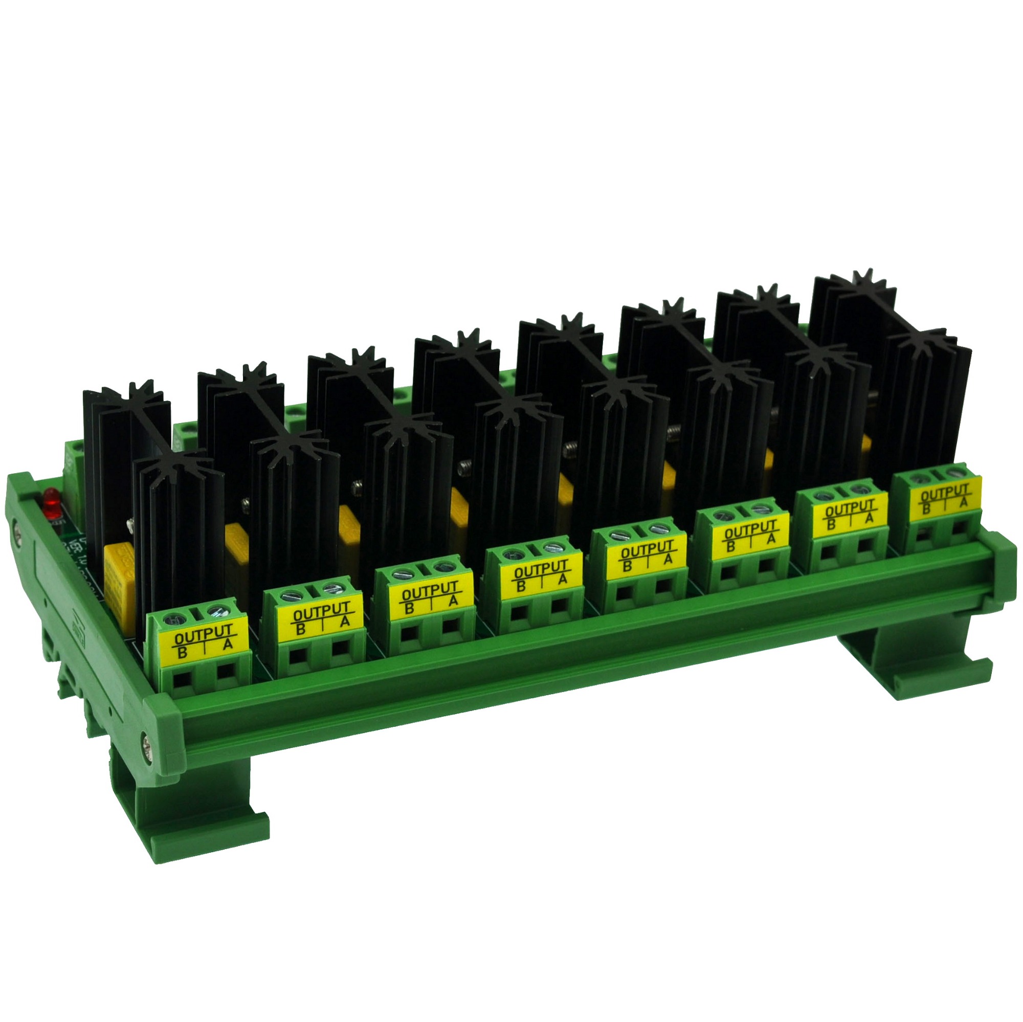 CZHLABS DIN Rail Mount 8 Channel 8 Amp Solid State Relay SSR Module