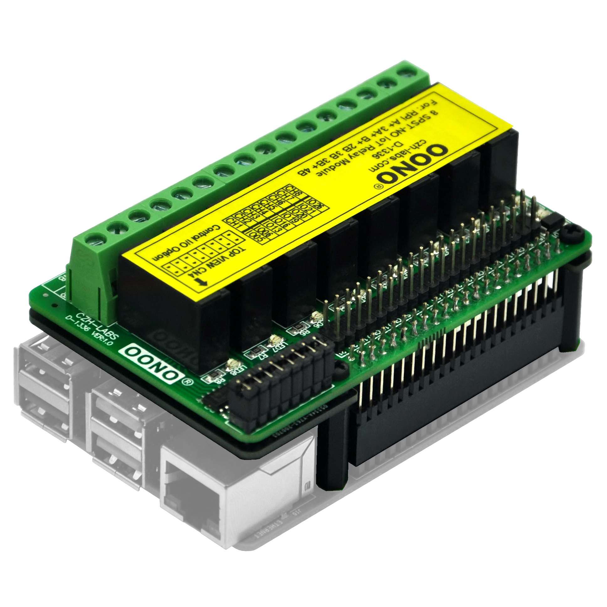 8 spst no rpi iot power relay module for raspberry pi a 3a b 2b 3b