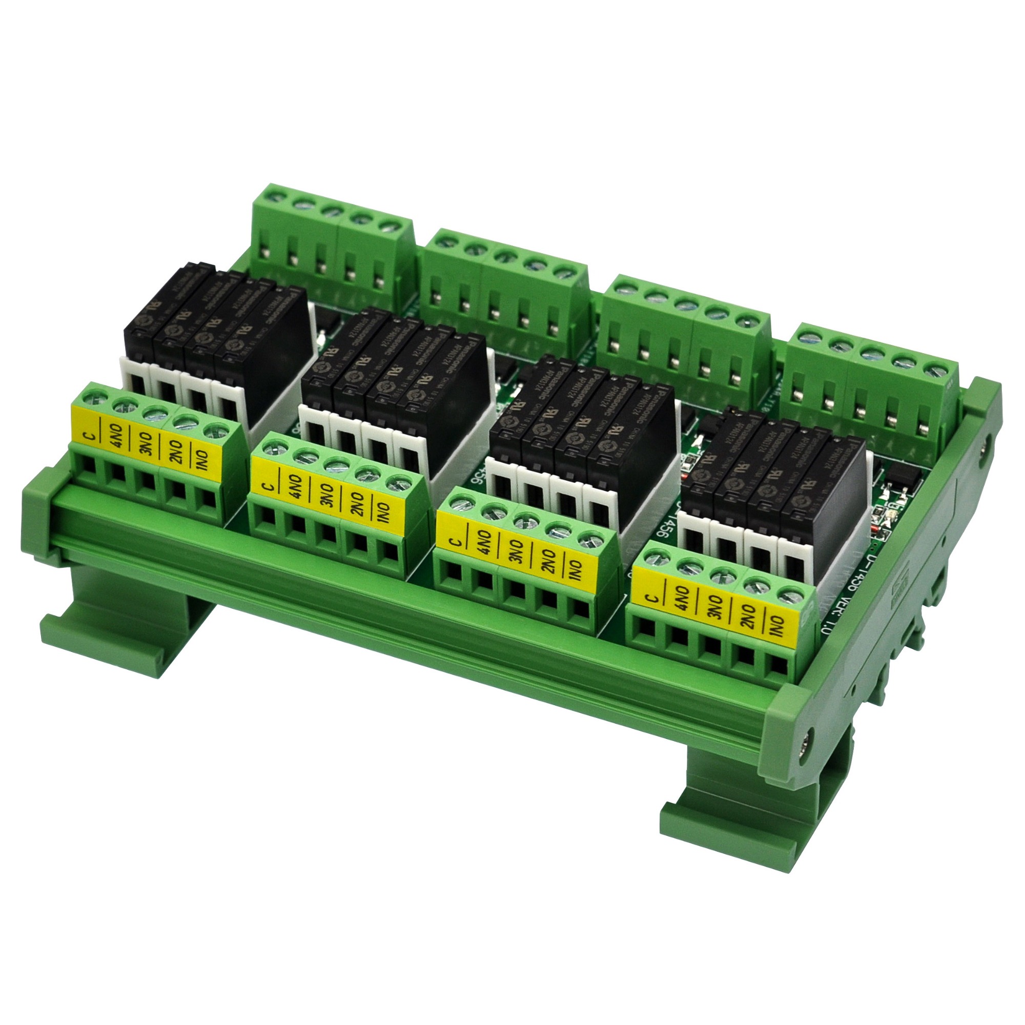 DIN Rail Mount AC/DC 5V 12V 24V 16 SPSTNO 5Amp Power Relay Module