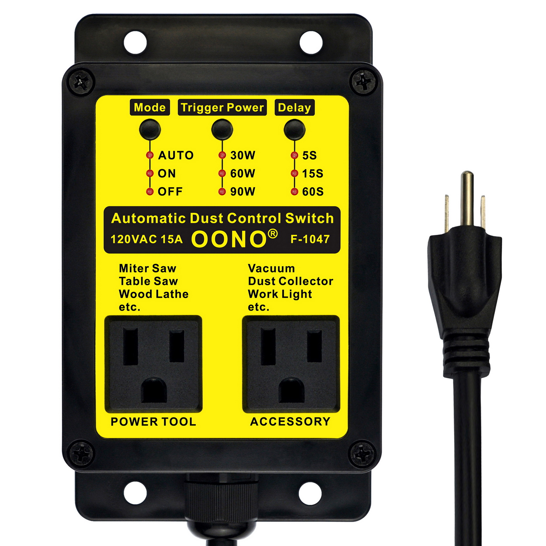 Automated Vacuum Switch Automatic Shutoff, Automatic Dust Control