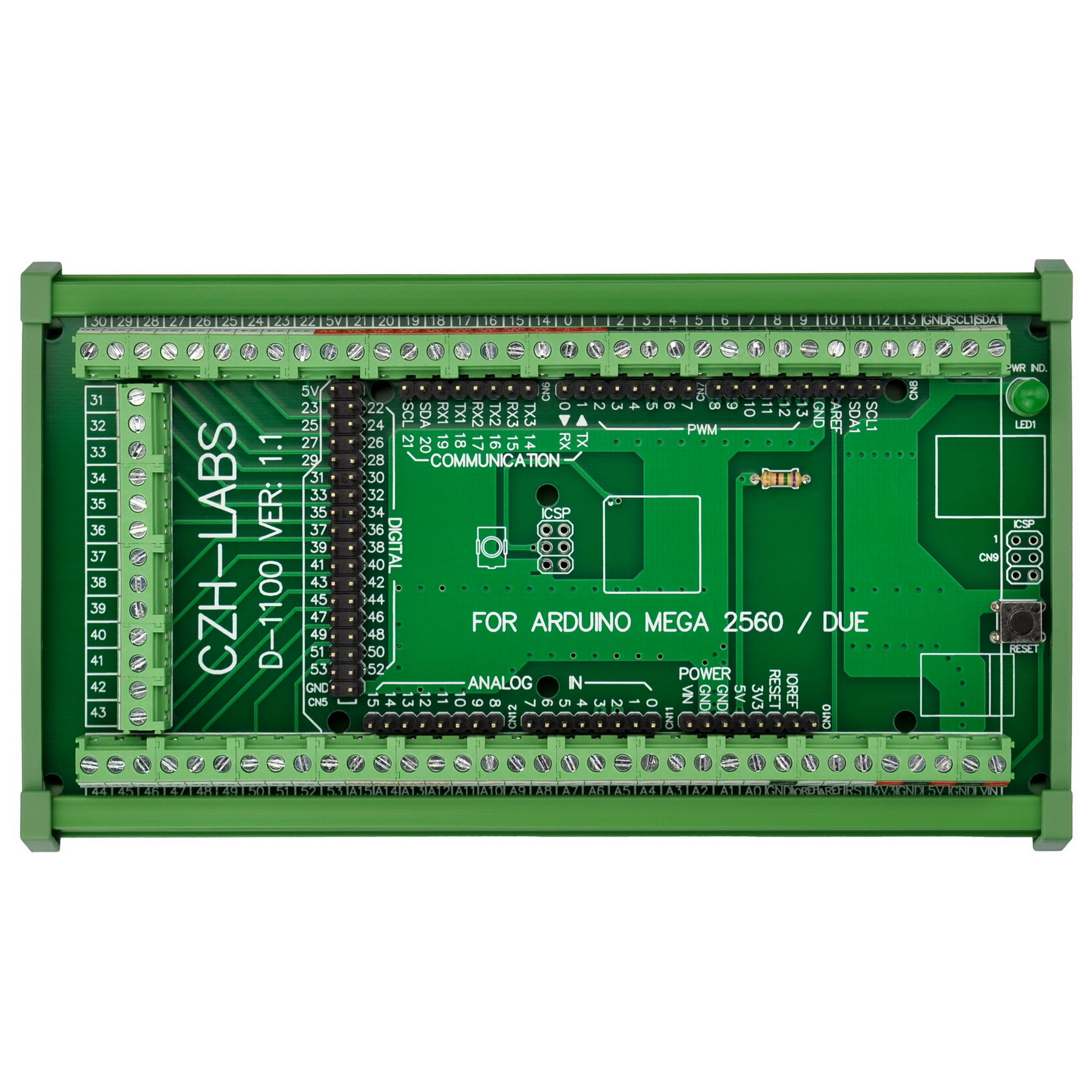 CZH-LABS DIN Rail Mount Screw Terminal Block Adapter Module, For ...